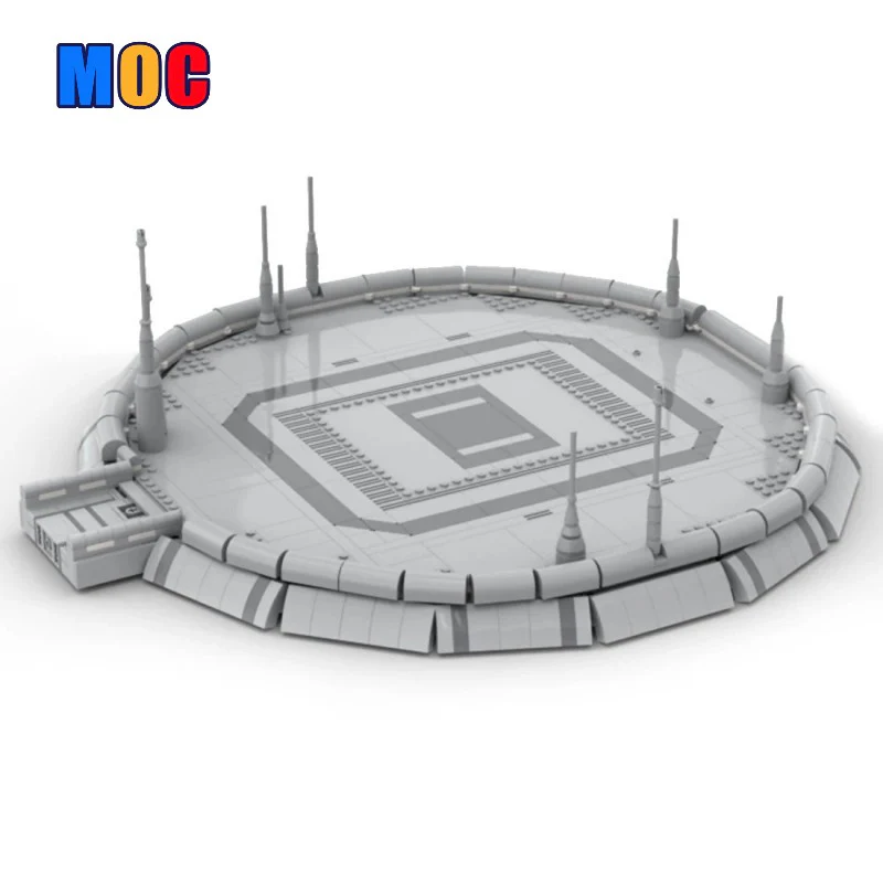 1074pcs MOC-116074 Kamino Modular Landing Platform