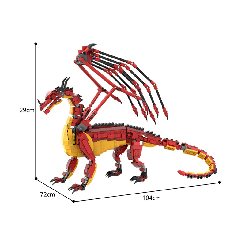 1083PCS MOC-131736 Wings of Fire SkyWing - Image 5