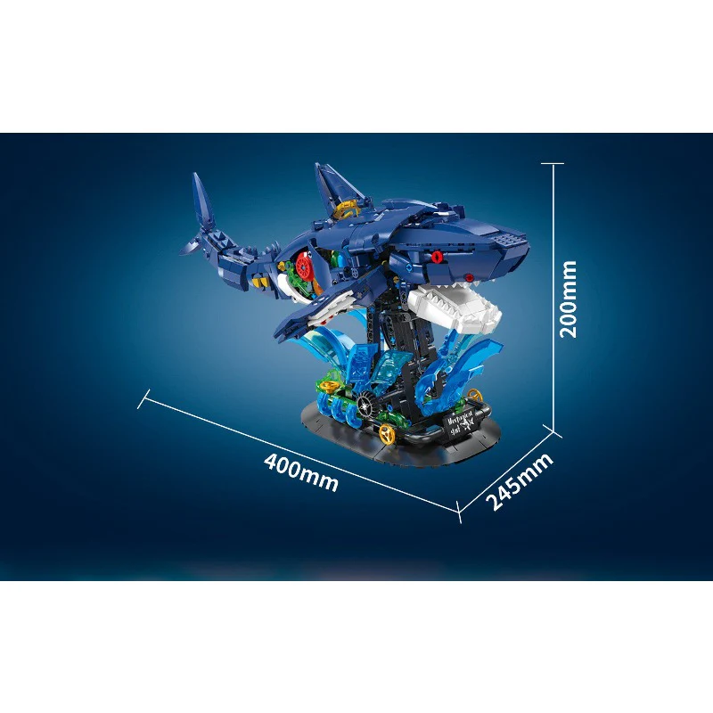 1096PCS DK Mechanical Shark/Orca - Image 7