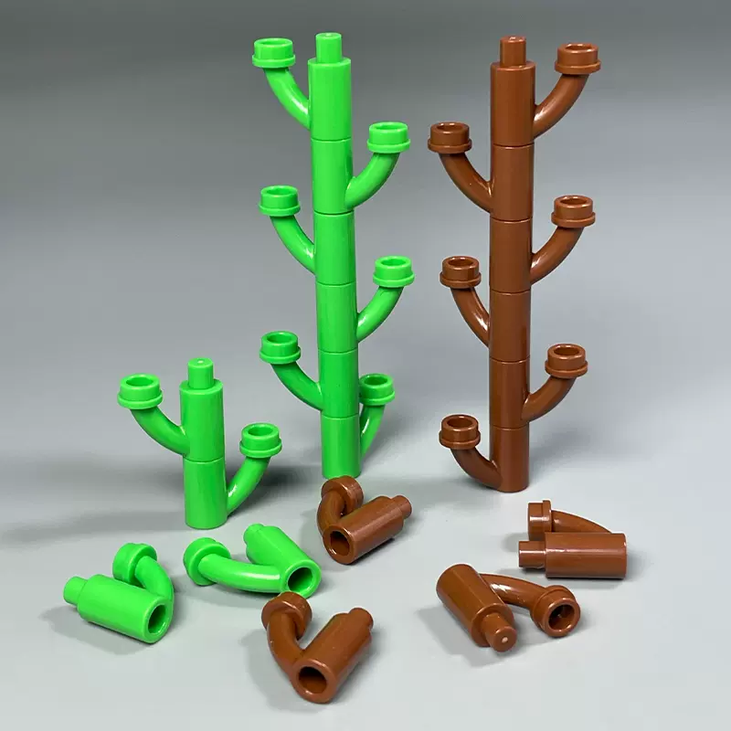 10pcs 1566 Stalk with Bar, Bar Holder, and Hollow Stud