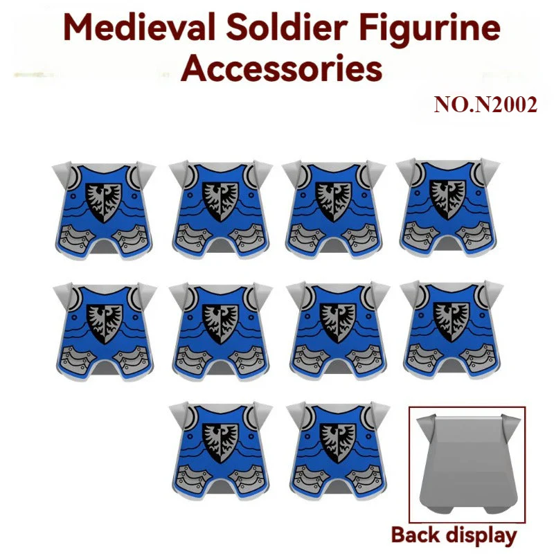 10pcs N2001-N2006  Medieval Soldier Minifigure Accessories - Image 3