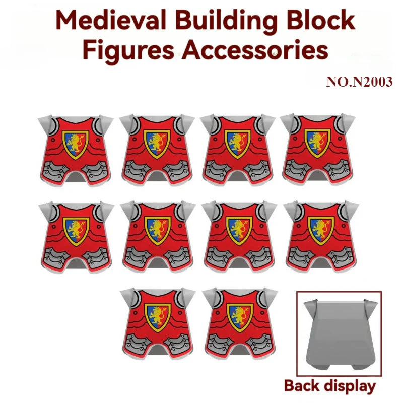 10pcs N2001-N2006  Medieval Soldier Minifigure Accessories - Image 4