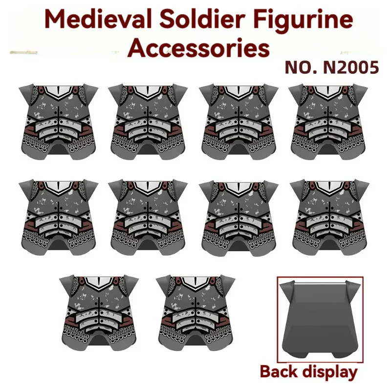 10pcs N2001-N2006  Medieval Soldier Minifigure Accessories - Image 6