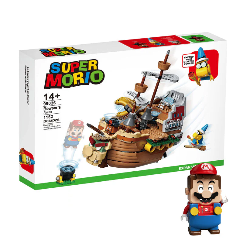 1152PCS 99036 Mario Bowser's Airship