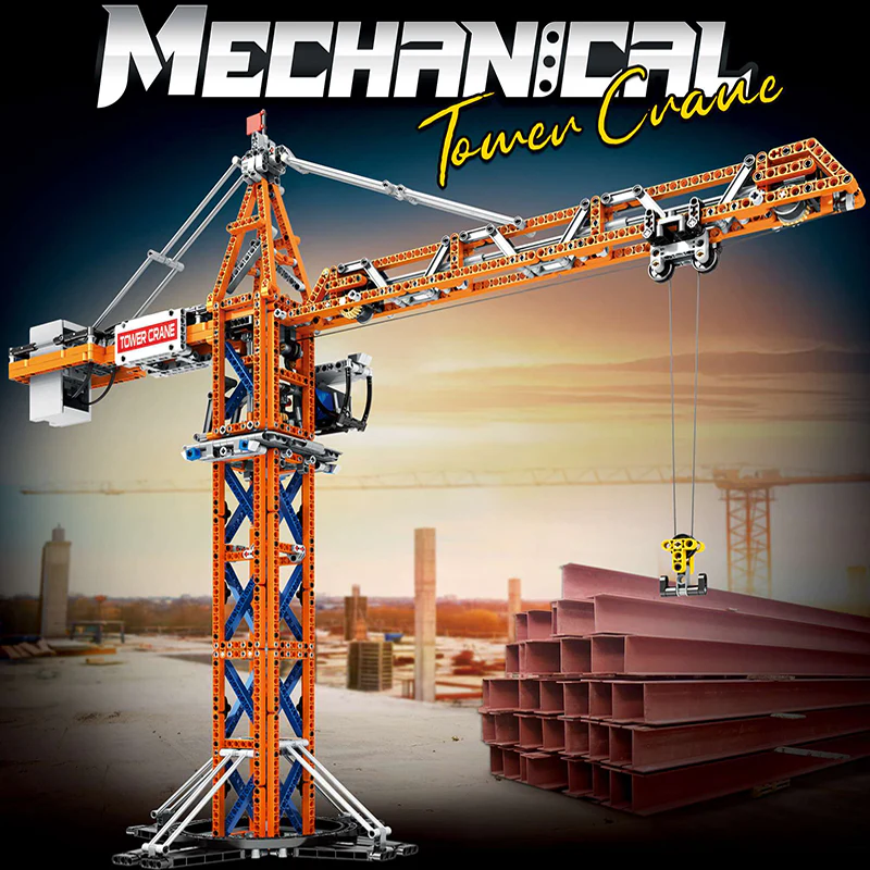 1288Pcs Reobrix 22013 Remote Control Tower Crane