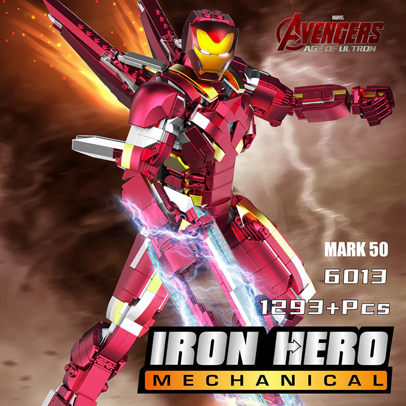 1293PCS 6013 Iron Man MK50