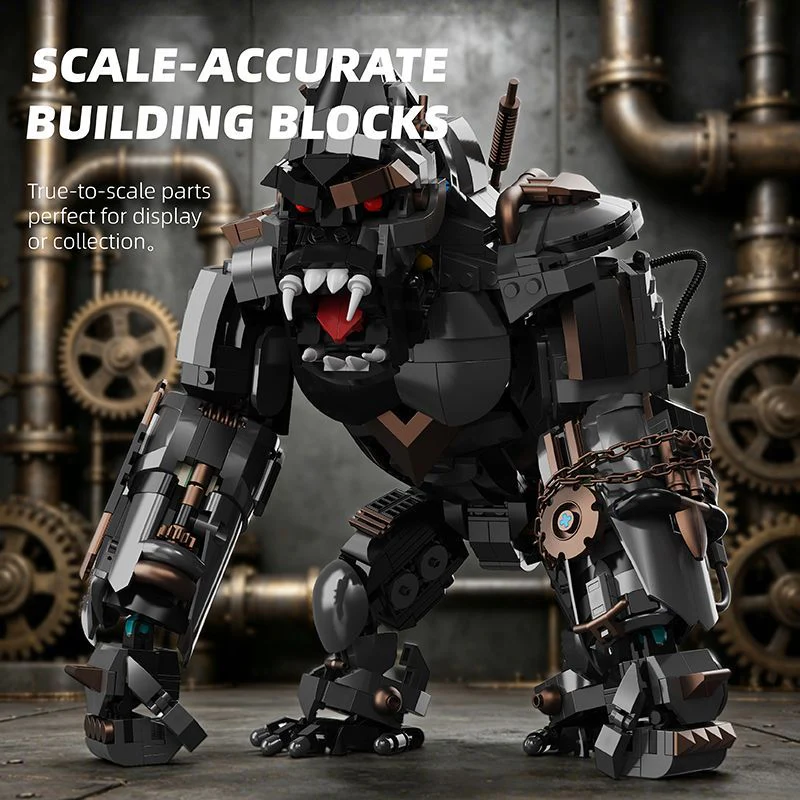 1414pcs YoLeXi 33135 Mecha Chimpanzee - Image 5