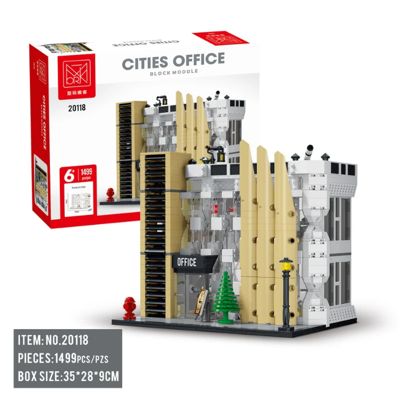 1499 pcs XMORK 20118 Cities Office - Image 3