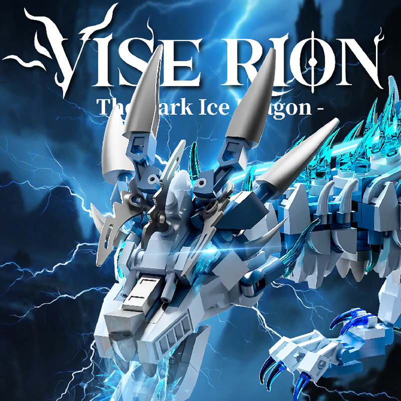 1646pcs MJi 13093 The Dark Ice Dragon