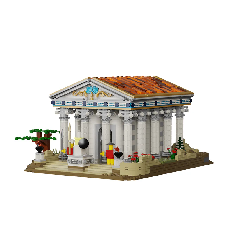 1663pcs MOC Ancient Greek Temple/Roman temple - Image 8