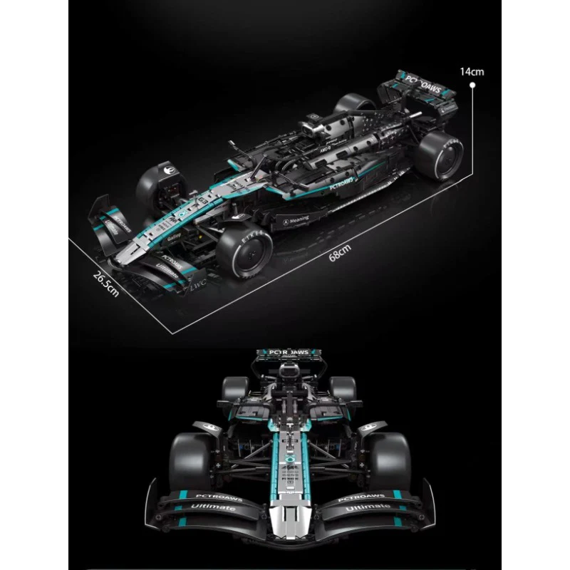 1887pcs Eikee Y18013 MERAEDESAMG F1 W16(1:8) - Image 5