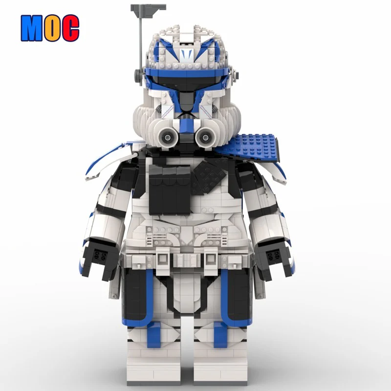 2045pcs MOC-140993 Captain Rex Phase 2 Megafigure  (helmet not included ,fits official Lego Helmet)