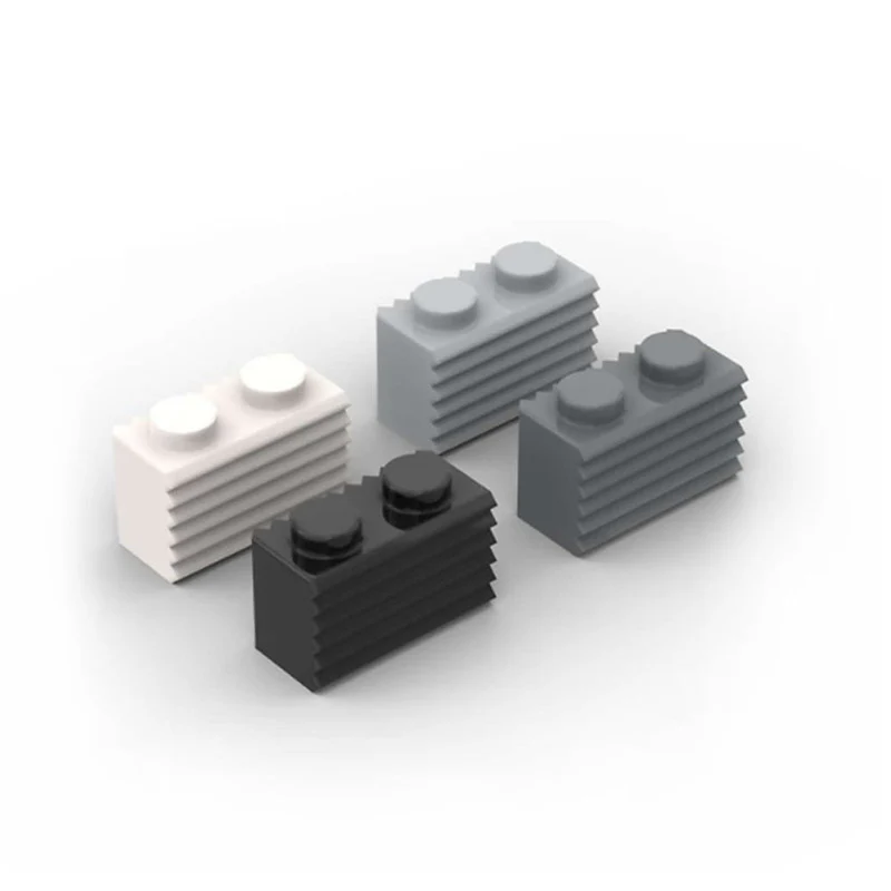 20pcs 1*2 fluted bricks MOC Bricks 2877
