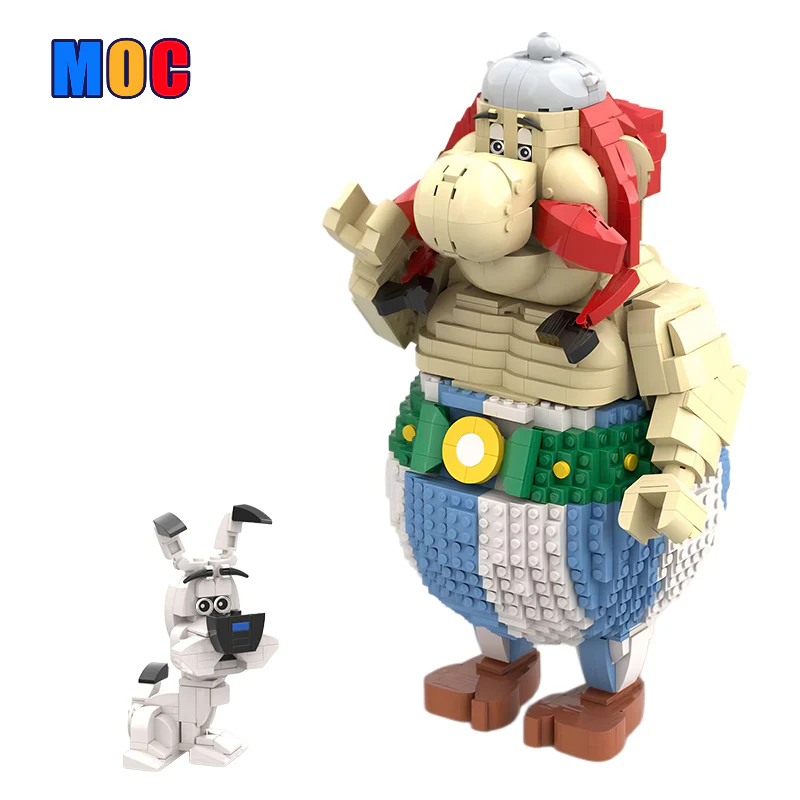 2115PCS MOC-174219,MOC-168311,Asterix the Gaul(Obelix,Idefix/Dogmatix)