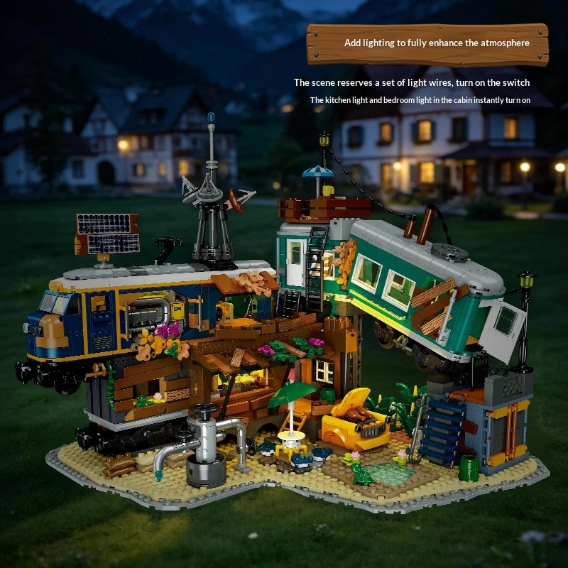 2349pcs JIESTAR Train Park [With Lighting Kit] - Image 5