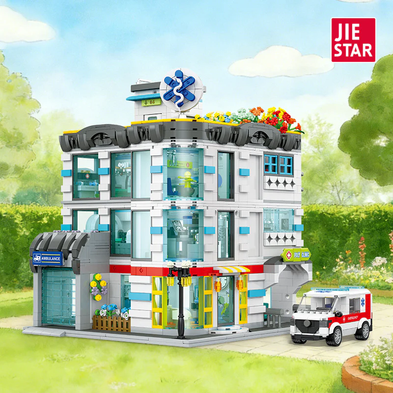 2866pcs JIESTAR JJ9211 General Hospital (Includes Lighting Kit)