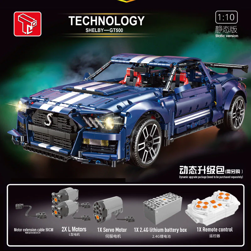 2814PCS TGL T5017 Shelby Gt500 1:10 - Image 12