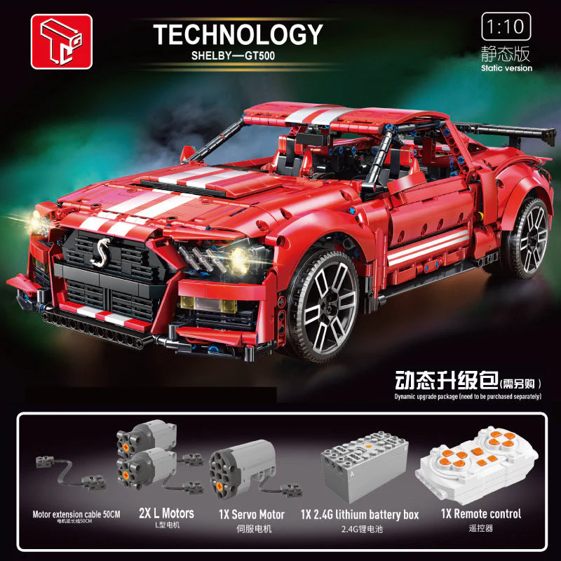 2814PCS TGL T5017 Shelby Gt500 1:10 - Image 13