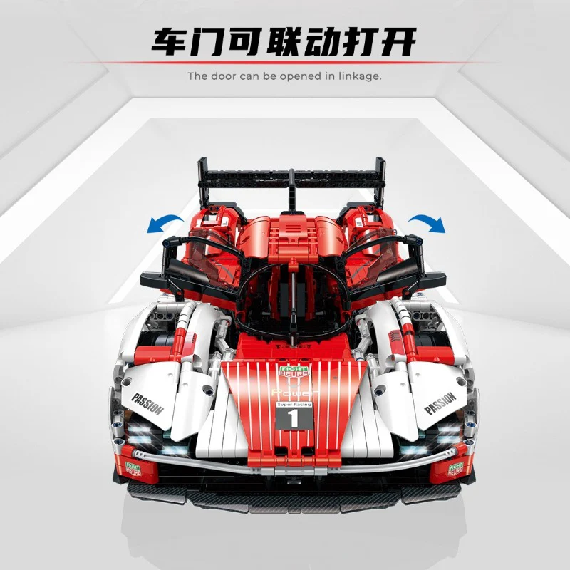 3460pcs 10615 GULY Porsche 963-Supercar Series -1:8 - Image 2