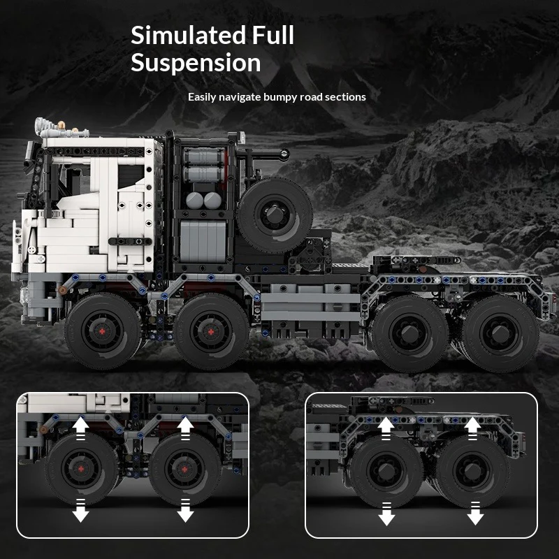 3611pcs Ubricks All-Terrain Rescue Truck 1:17 （only PDF Instruction） - Image 5