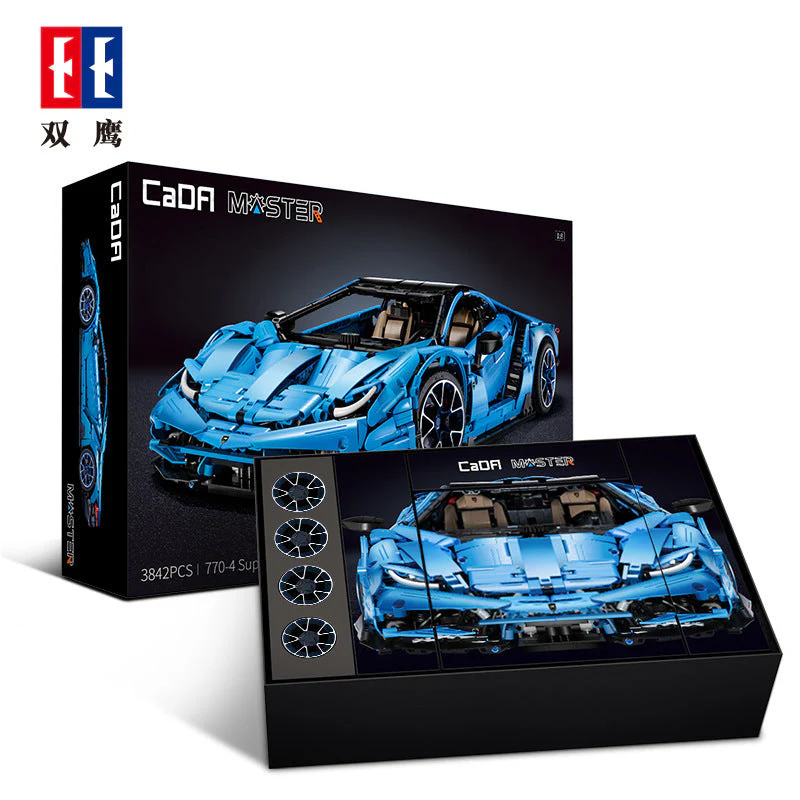 3789pcs C61041 CADA  Lamborghinis 100 year Centenario 1:8 - Image 14