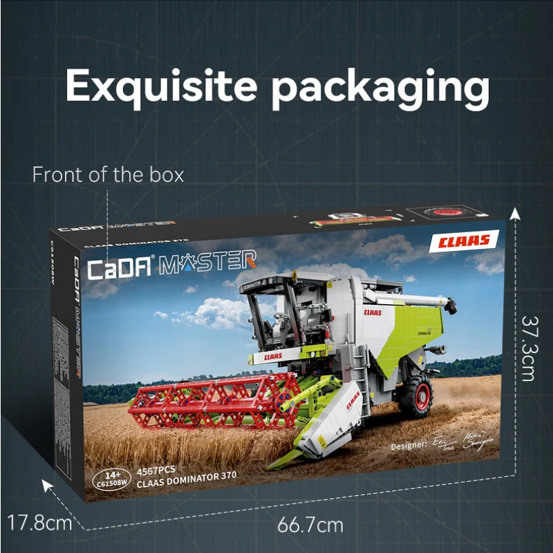 (Ship from European warehouse)4567 pcs CaDA C61508 CLAAS Dominator 370 1:17 Dynamic version - Image 9
