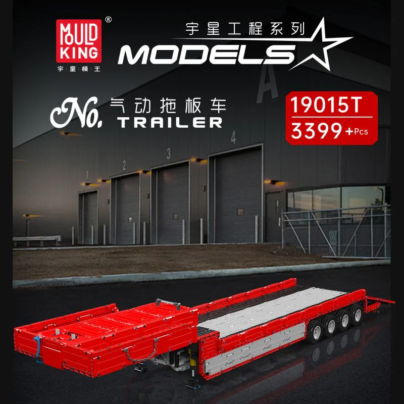 3399+pcs Mouldking MK19015T FH16 pneumatic tractor