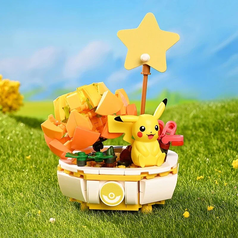 5 styles keepley Pokemon Home Decoration Plant Potted Flower - Image 10