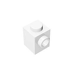 50 pcs 1*1 bricks with 2 holes MOC bricks 87087