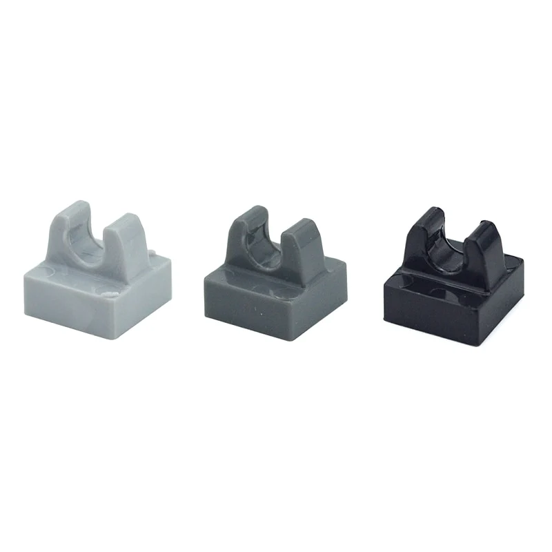 50pcs 1*1 Top with clip MOC Bricks 15712 2555