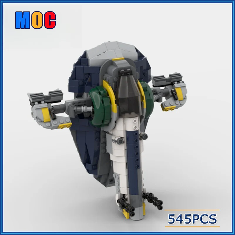 545pcs MOC-106737 Jango`s Slave 1 (75312 MOD)