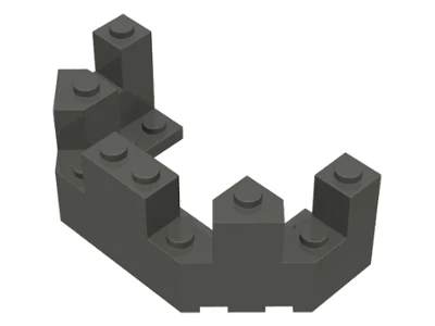 5pcs 6066 Castle Wall Brick City Wall Tower 4x8x2 - Image 3