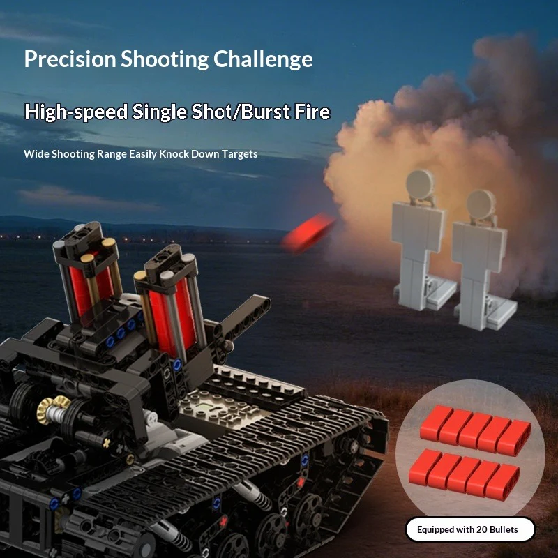 600pcs Ubricks Self-Propelled Anti-Aircraft Gun - Image 3