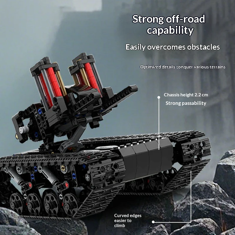600pcs Ubricks Self-Propelled Anti-Aircraft Gun - Image 4