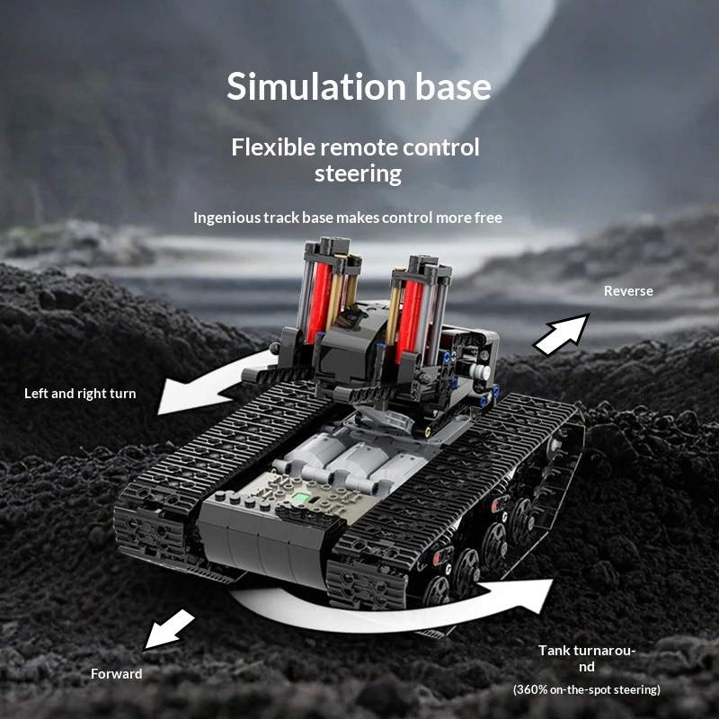 600pcs Ubricks Self-Propelled Anti-Aircraft Gun - Image 5