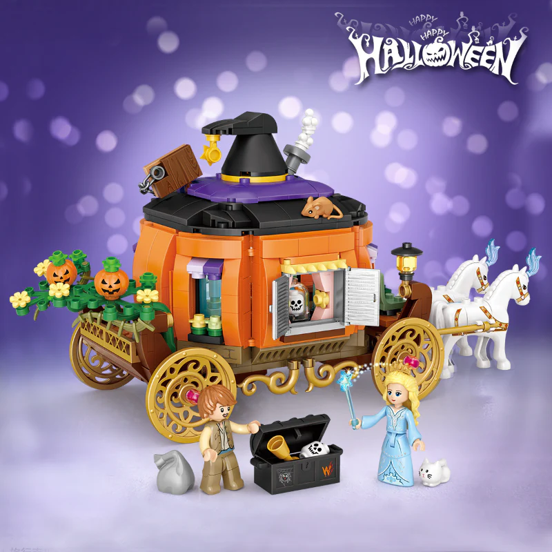 783PCS LOZ1233 Halloween Hut (mini bricks) MINI Bricks - Image 5