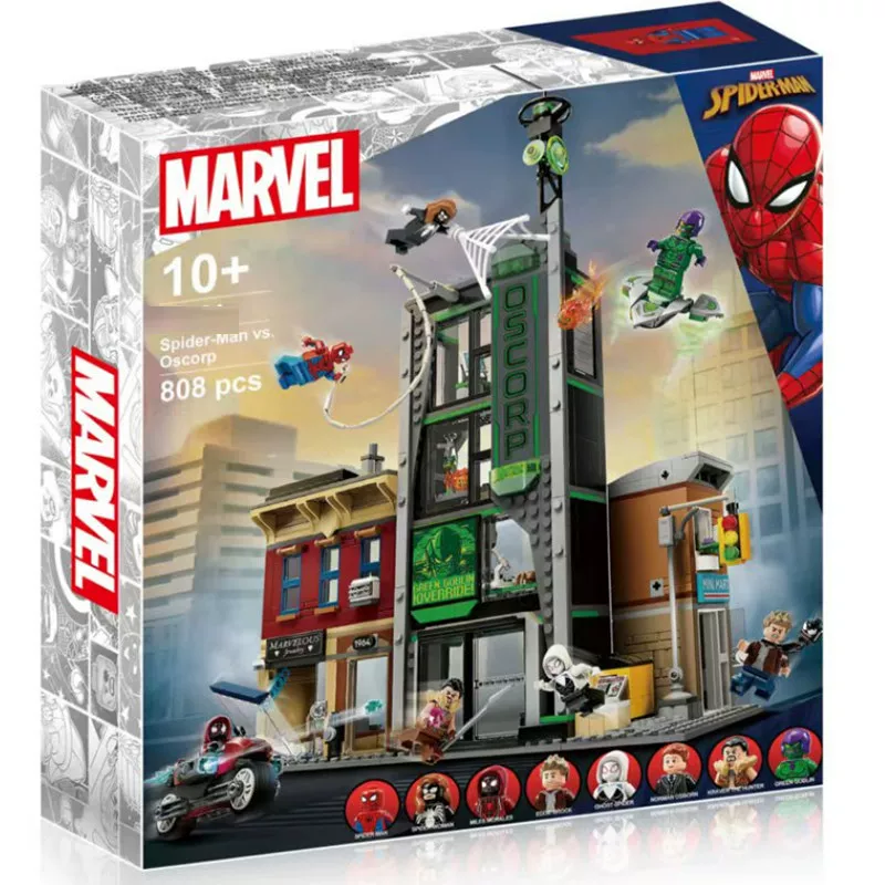 808 pcs Spider-Man vs. Oscorp