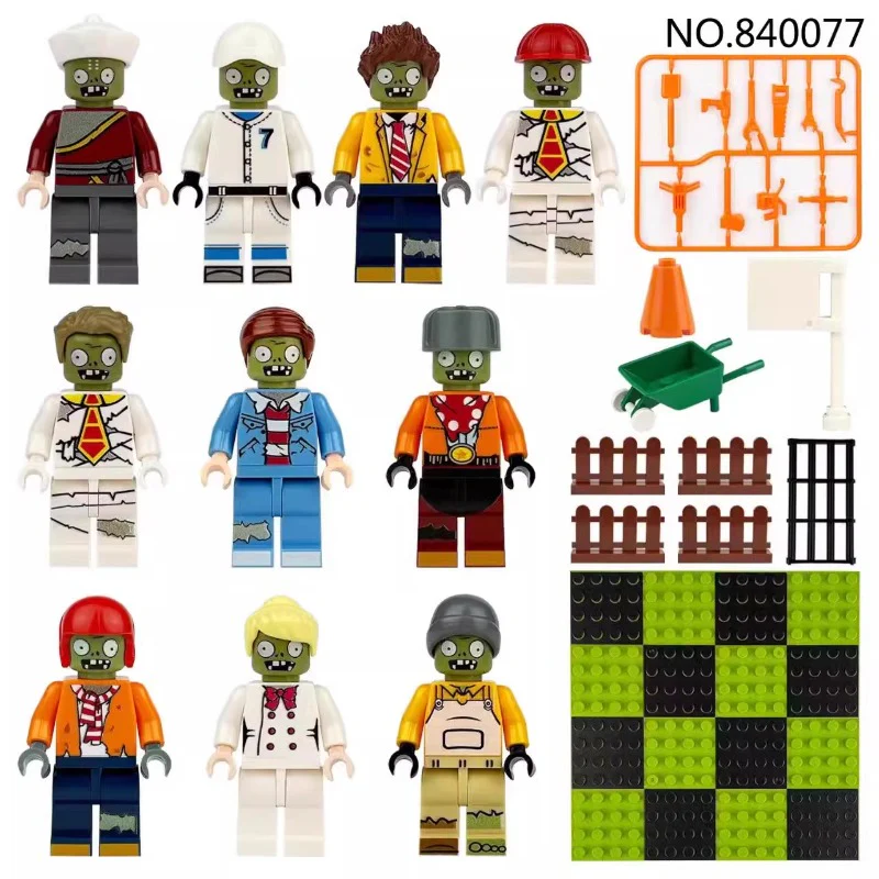 840077 Plants vs. Zombies series minifigures
