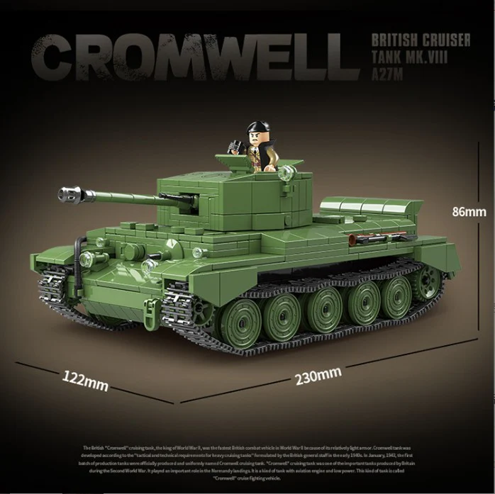 883PCS  QG100237 QUANGUAN Cromwell Mk VIII Tank - Image 2