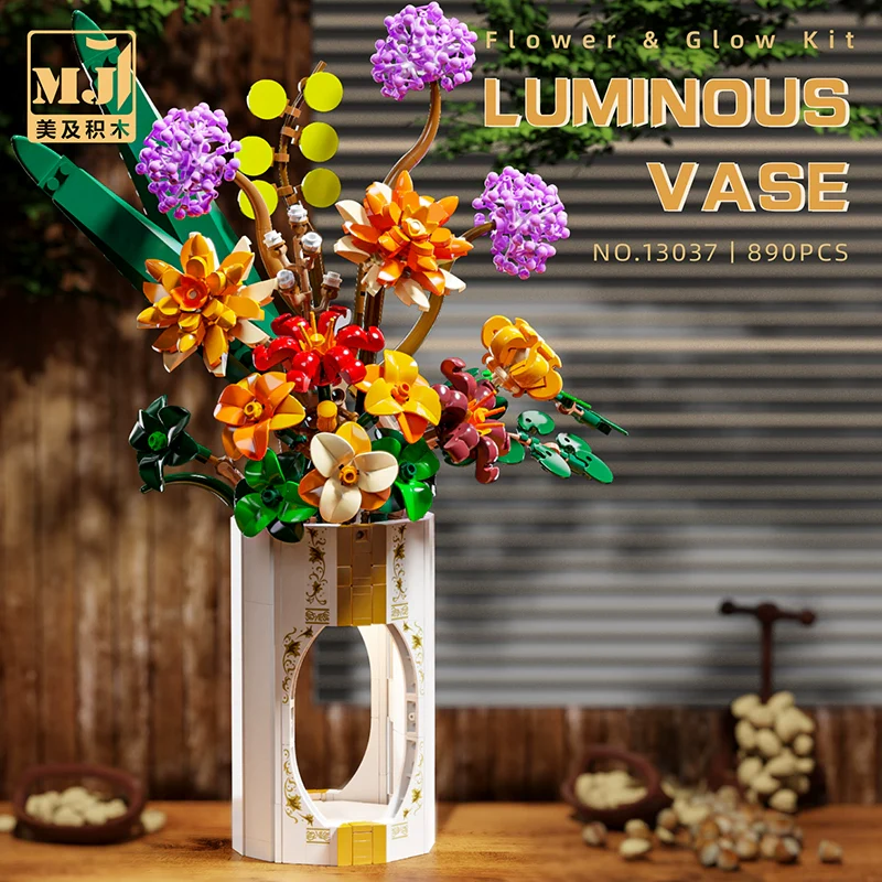 890pcs MJi 13037 Luminous vase