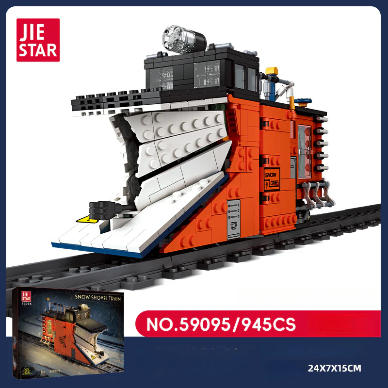 945pcs JIESTAR 59095 Snow Shovel Train