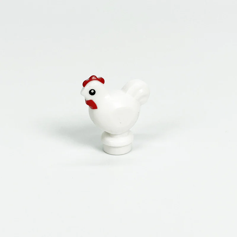 2pcs 95342 Small Particles Rooster Chick Compatible Animals - Image 7