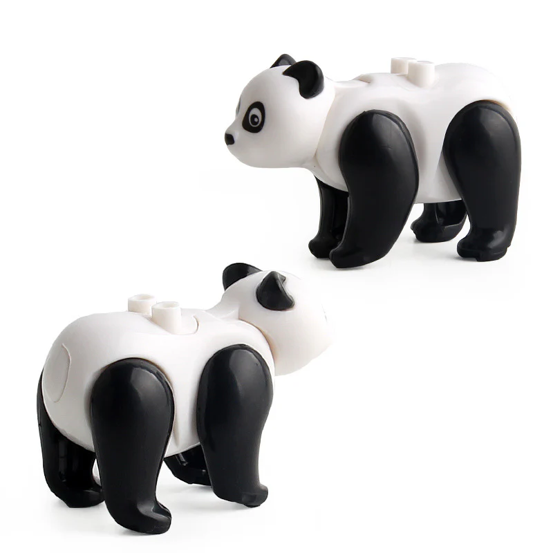 2pcs Animal small particles assembled building blocks panda - Image 2