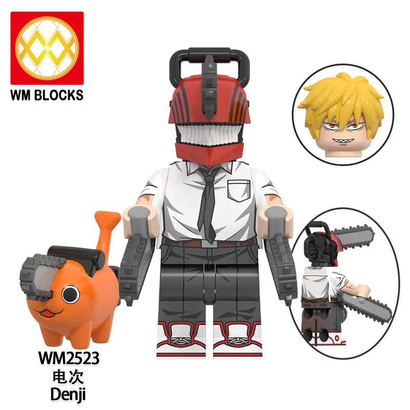 Anime Series Denji WM2523 WM2524 Minifigures - Image 3