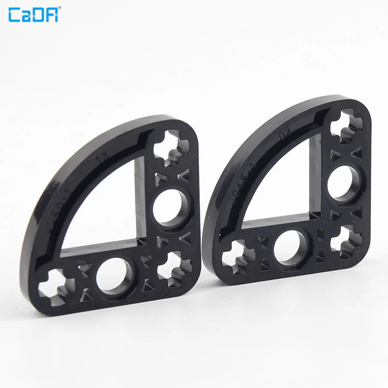 20pcs Cada 32249 Technic Liftarm Modified L-Shape Quarter Ellipse Thin 3x3