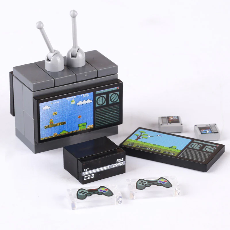 Creative mini TV game console scene assembly - Image 6