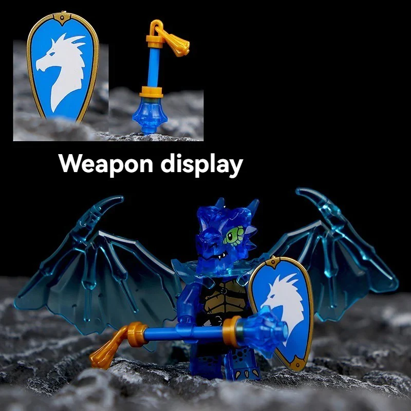 Dragon Knight Full set of minifigures Golden Knight Blue Knight Red Knight - Image 38