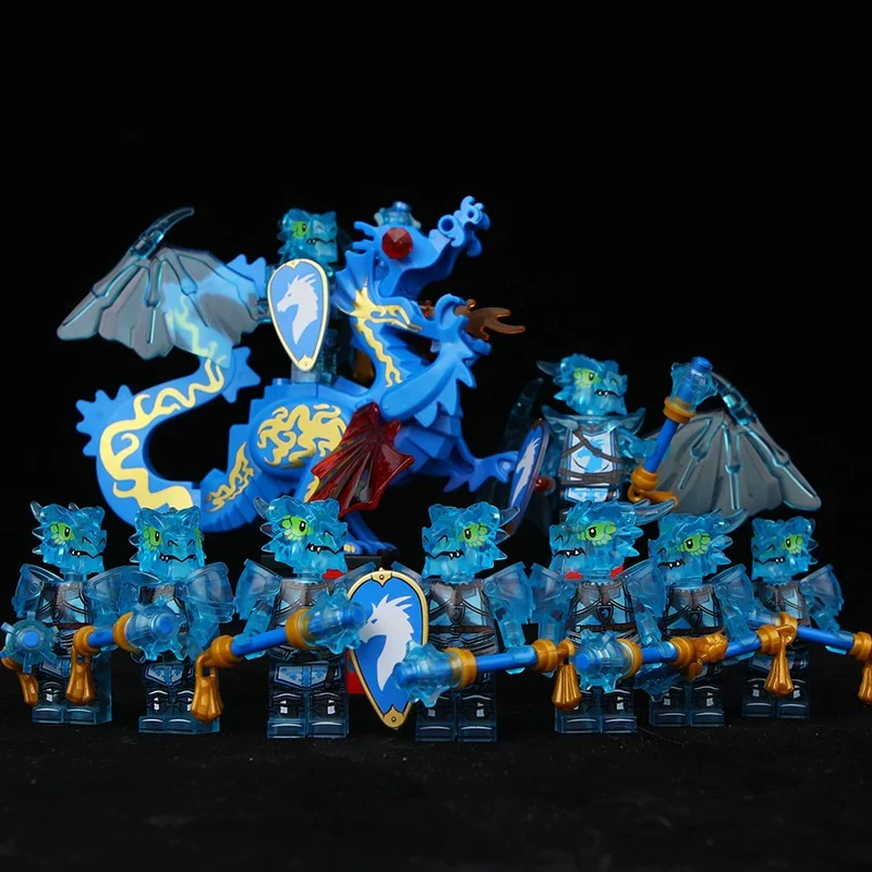 Dragon Knight Full set of minifigures Golden Knight Blue Knight Red Knight - Image 49