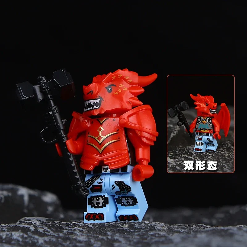 Dragon Knight Full set of minifigures Golden Knight Blue Knight Red Knight - Image 59