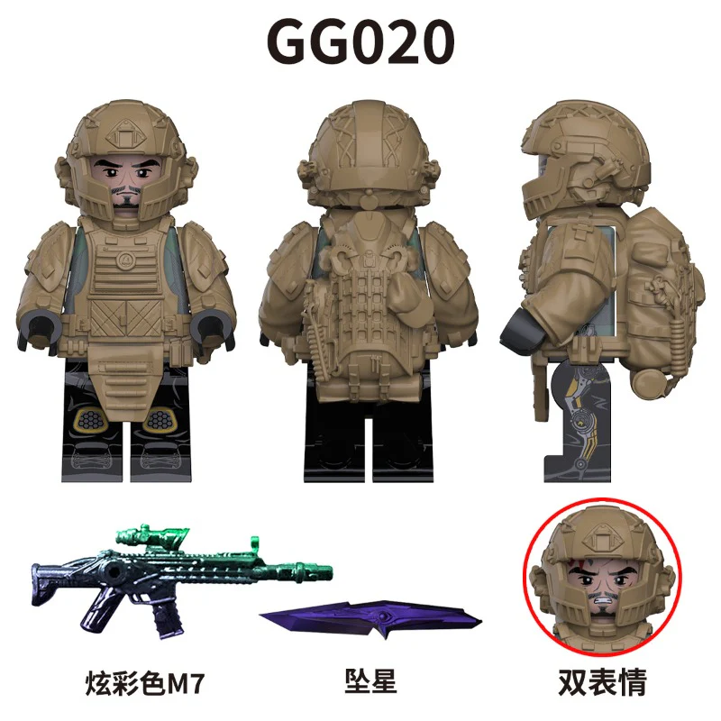 GG020 Delta Action Level 6 Armor Set Trike Minifigures - Image 3
